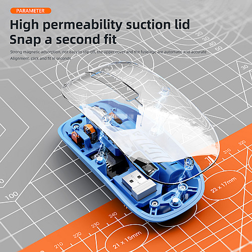 Миша T-Wolf X11 2.4G Bluetooth Оранжева