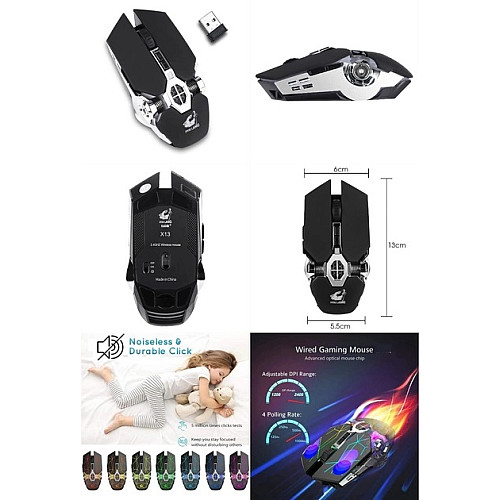 Игровая компьютерная мышь Ziyou Lang X13 3200 DPI Черный (SH0000341)