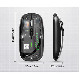 Мышь T-Wolf X11 2.4G Bluetooth Black (hub_argkmy)