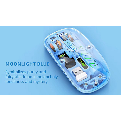 Миша T-Wolf X11 2.4G Bluetooth Blue (hub_56d6z4)