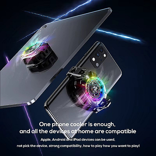 Вентилятор для смартфона MEMO CX10 2в1 Black (hub_hgagyc)