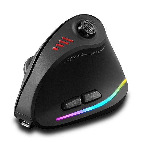 Миша Zelotes F-18 RGB 2,4G Bluetooth Чорна (hub_lm8t60)
