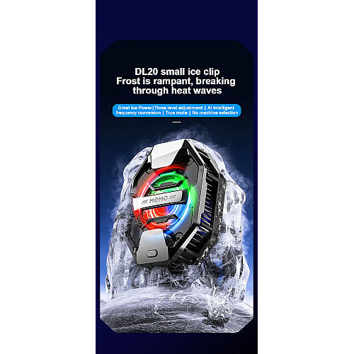 Кулер с экраном для телефона и планшета MEMO DL20 90,5 мм Black (18508-hbr)