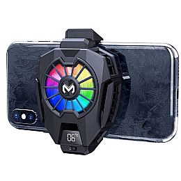 Кулер с экраном для телефона и планшета MEMO DL05 85 мм Black (18521-hbr)