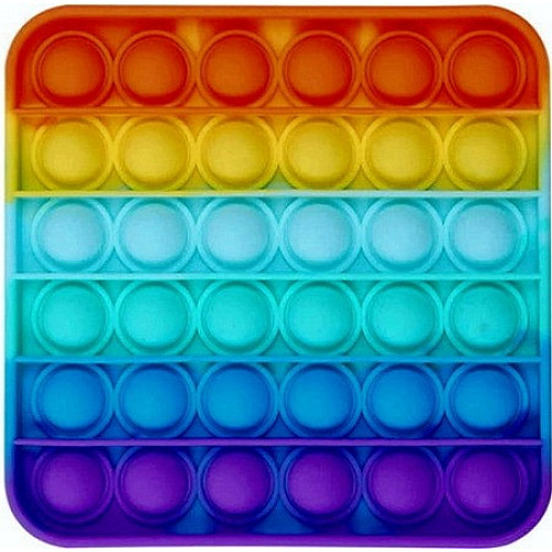 Pop It сенсорная игрушка, пупырка, поп ит антистресс, pop it fidget, попит, квадрат радужный