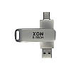 Флеш-накопитель XON FlashDrive DuoConnect 128GB USB 2.0 / Type-C Silver (FX2DR128MS 7614)