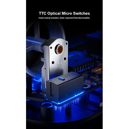 Мышь беспроводная игровая Aula SC900 SE PixArt PAW3395 1K 26000 DPI 2,4G Bluetooth Wired Black