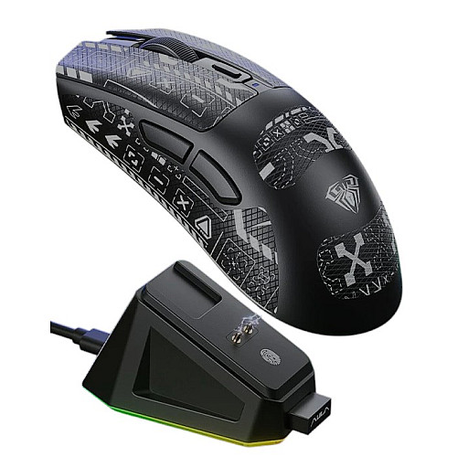 Мышь беспроводная игровая Aula SC380 Print 12000 DPI 2,4G+Bluetooth Black