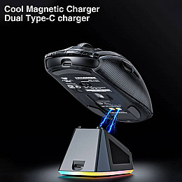 Мышь беспроводная игровая Aula SC380 Print 12000 DPI 2,4G+Bluetooth Black