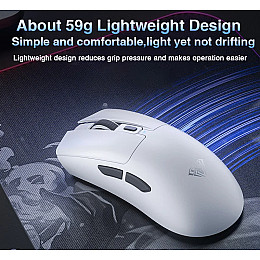 Мышь беспроводная игровая Aula SC380 Print 12000 DPI 2,4G+Bluetooth Серо-черный