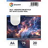 Плівка для друку Galaxy А4 глянцева 75 мкм Перламутр PP 20 шт Білий (11100)