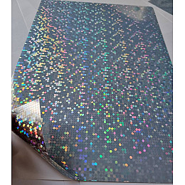 Плівка для друку Galaxy A4 80 мкм Big Bubble Holografic PET 20 шт Прозорий (11103)