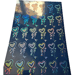 Плівка для друку Galaxy А4 80 мкм Love Ribbon Holografic 20 шт Прозорий (11104)