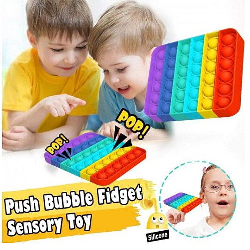 Антистресс сенсорная игрушка Pop It Набор 3 шт Разноцветный