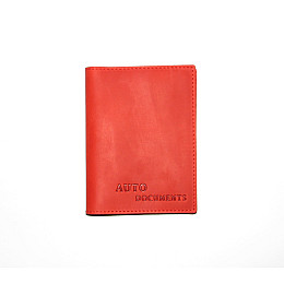 Обложка для автодокументов DNK Leather Auto H col.H Красная
