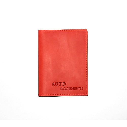 Обложка для автодокументов DNK Leather Auto H col.H Красная