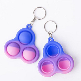 Антистресс Игрушка Pop it Камуфляжный Брелок №1 - 3 пупырки