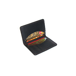 Мини обложка для документов (ID паспорт) DNK Leather Украина 30 лет Коричневая