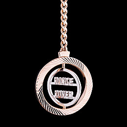 Золотой брелок Range Rover бр00035 Оникс