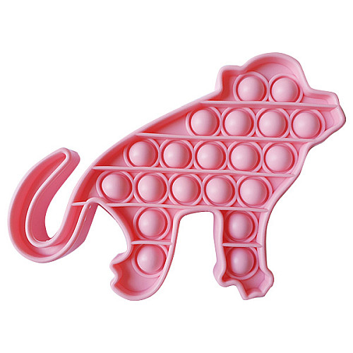 Игрушка антистресс Pop It Светлорозовая Обезьянка