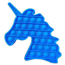 Игрушка антистресс Pop It Светлосиний Единорог