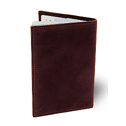 Кожаная обложка для паспорта BermuD B 01-18Br-01-5 Бордовый