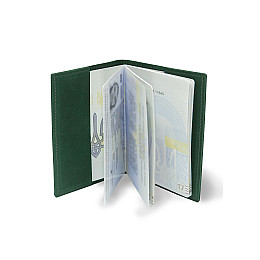 Кожаная обложка для паспорта BermuD B 01-18Z-01-7 Зеленый