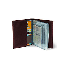 Кожаная обложка для автодокументов BermuD B 02-18Br-01-8 Бордовый