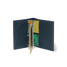 Кожаная обложка для автодокументов BermuD B 02-18S-01-8 Синий