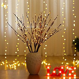 Светодиодная LED Гирлянда-ветка GaLosha Коричневый (3593)