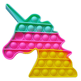 Игрушка антистресс Pop It Единорог 3 цвета