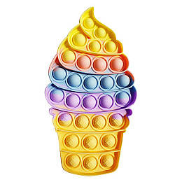 Игрушка антистресс Pop It Мороженое рожок радуга