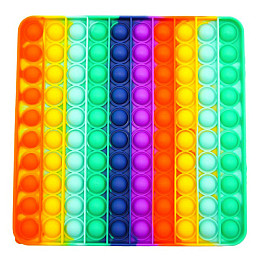 Игрушка антистресс Pop It Радужный Большой Квадрат