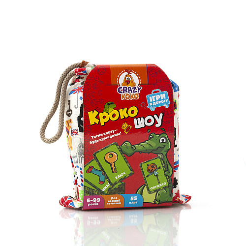 Детская настольная игра в мешочке Vladi Toys "Крокодил" VT8077-10