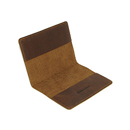 Обложка на паспорт DNK Leather Паспорт-H col.G 15,5х9,8 см Коричневая