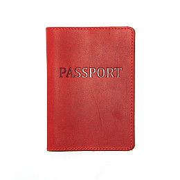 Обложка на паспорт DNK Leather Паспорт-H col.H 15,5х9,8 см Красная
