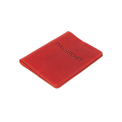 Обложка на паспорт DNK Leather Паспорт-H col.H 15,5х9,8 см Красная