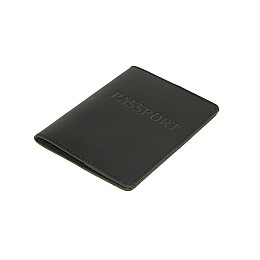 Обложка на паспорт DNK Leather Паспорт-H col.J 15,5х9,8 см Черная