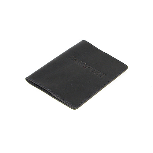 Обложка на паспорт DNK Leather Паспорт-H col.K 15,5х9,8 см Темно-синяя
