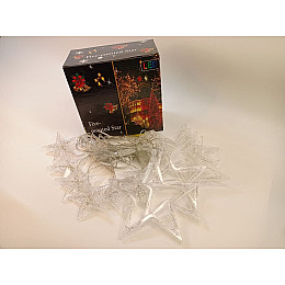 Гирлянда Xmas 120L Сосульки Звезды Ширина 3М Тёплый Белый Свет 165-Cl48Ww