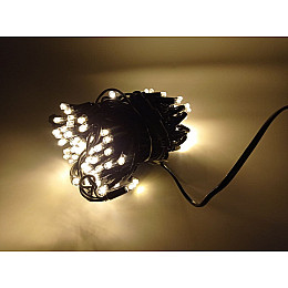 Гирлянда уличная нить Xmas Wp 100L Черный Провод Тёплый Белый Свет 10М 165-Cl140Ww