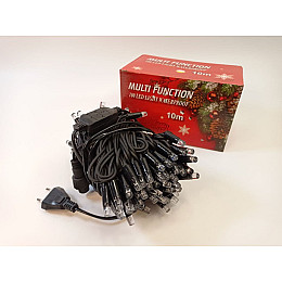 Гирлянда уличная нить Xmas Wp 100L Черный Провод Тёплый Белый Свет 10М 165-Cl140Ww