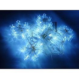 Гирлянда Xmas 152L Арка Форма Снежинка Сосульки Тёплый Белый Свет Ширина 3M 165-Cl11W