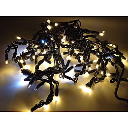 Гирлянда уличная бахрома Xmas Wp Ice 105L Черный Провод Мерцание Тёплый Белый Свет 3 М 165-Cl144Ww