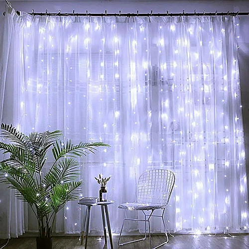 Гирлянда Xmas 320 Led Ламп Штора Водопад Холодный Белый 3Mх3M 165-Cl174W