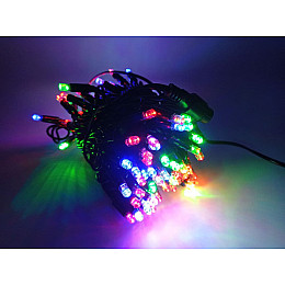 Гирлянда уличная нить Xmas Wp 100L Черный Провод Разноцветный Свет 10М 165-Cl140Rgb