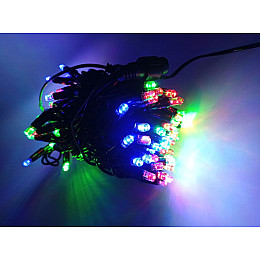 Гирлянда уличная нить Xmas Wp 100L Черный Провод Разноцветный Свет 10М 165-Cl140Rgb