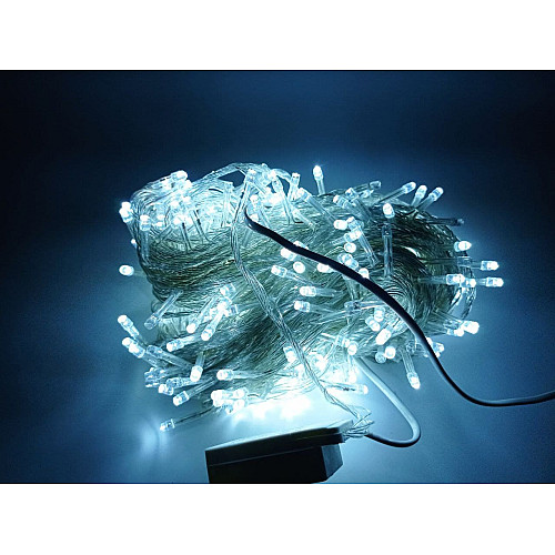 Гирлянда 400L Xmas Optical Прозрачный Провод Холодный Белый Свет 34М 165-Cl109W