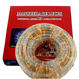 Светодиодная гирлянда-шланг Xmas Rope light для новогоднего декора улицы 10м свет LED - Теплый белый гибкая влаго/морозоустойчивая лента дюралайт от сети 220В