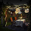 Светодиодная гирлянда-шланг Xmas Rope light для новогоднего декора улицы 10м свет LED - Теплый белый гибкая влаго/морозоустойчивая лента дюралайт от сети 220В